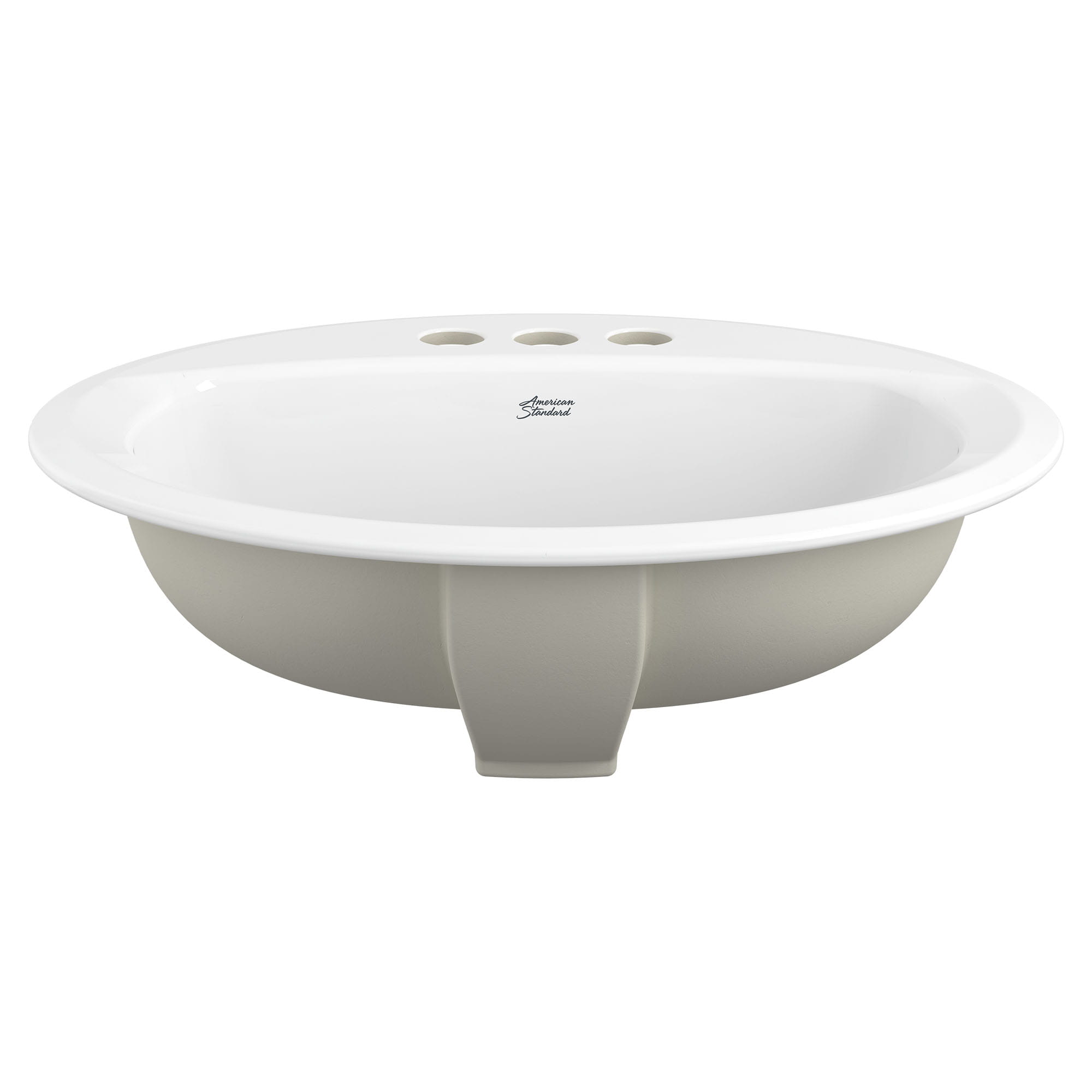 Reliant Oval Drop-In Bathroom Sink, 4-in. Centerset Holes